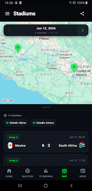 World Cup 2026 - Matches Screenshot 1