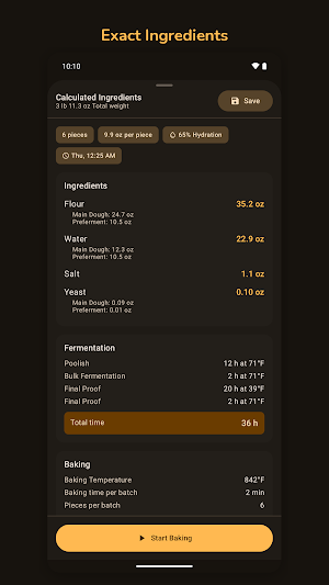 DoughFlow: Calculator & Timer Screenshot 1