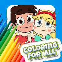 Star and Marco Coloring Game