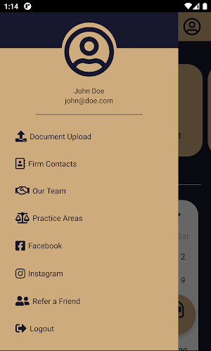 Garreta Law Mobile Screenshot 1