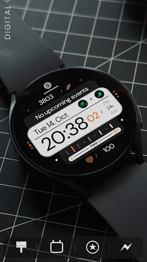 Dream 157 Digital Watch Face Screenshot 1