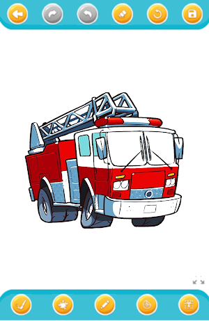 firefighter truck coloring Screenshot 2