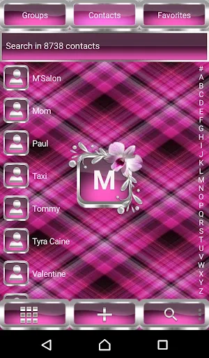 Orchids Dialer theme Screenshot 1