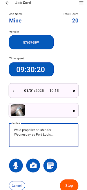 Onsite Clocking Screenshot 2
