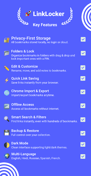 LinkLocker: Bookmark Manager Screenshot 0