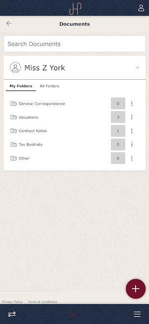 My JH&P LLP Portal Screenshot 1