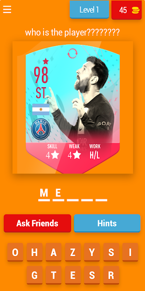 Football Players: Cards Quiz23 Screenshot 0