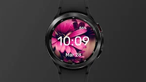 Pink Daisies - Watch Face Screenshot 2
