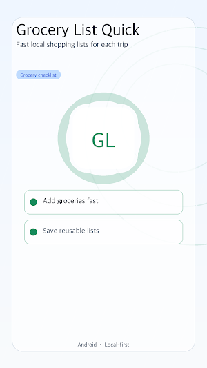 Grocery List Quick Screenshot 0