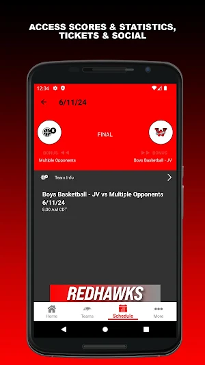 Westwood Redhawks Screenshot 2