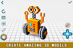 Voxel Editor 3D - Pixel Art Builder, Creator 2018 Screenshot 3