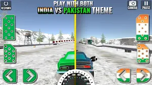 Ind Vs Pak Car Racing : Car Games 2021 Screenshot 2