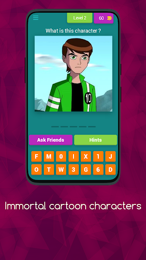 IMMORTAL CARTOON CHARACTERS Screenshot 0