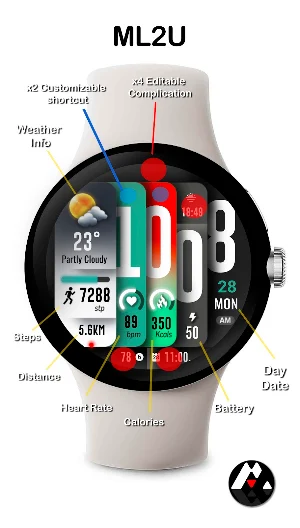 ML2U 250 Watch Face Screenshot 1