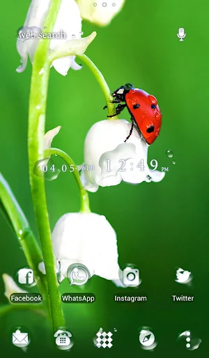 Flower Theme Ladybug Flower Screenshot 0