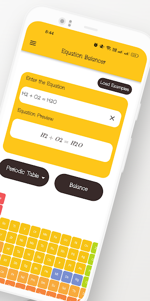 Chemical Equation Balancer App Screenshot 2