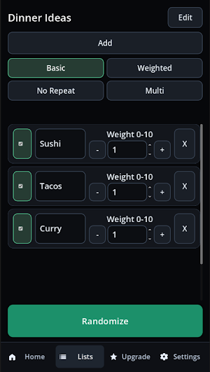 RandomList: Picker Screenshot 1