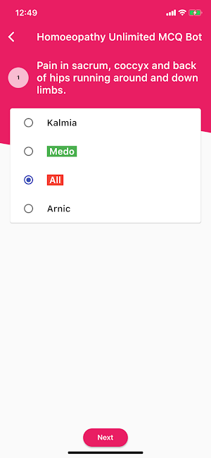 HOMOEO MCQ BOT Screenshot 3
