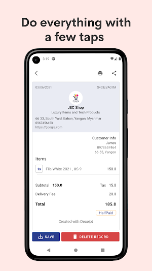 Deceipt - Receipt Maker Screenshot 3