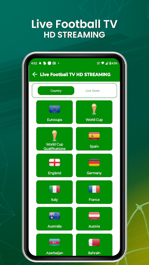 Live Football TV HD Streaming Screenshot 1