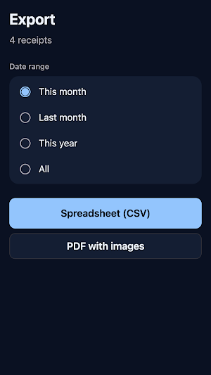 SnapReceipt: Receipt Scan Screenshot 2