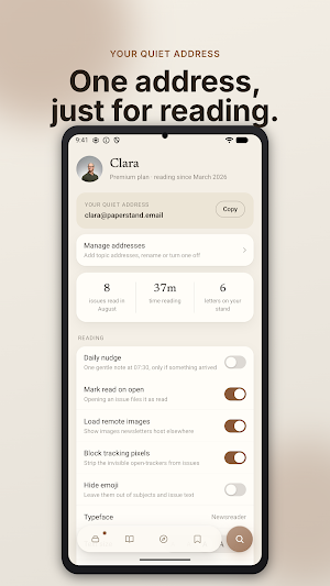 Paperstand: Newsletter Reader Screenshot 1