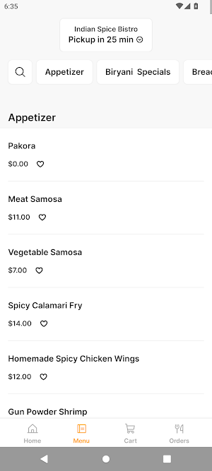 Indian Spice Bistro Screenshot 1