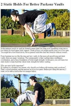 Parkour Moves Tutorial Screenshot 2