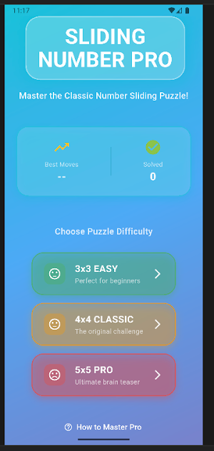 Sliding Number Pro Screenshot 1