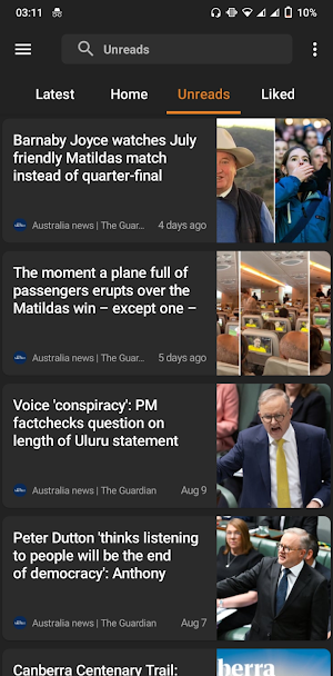 Australia Breaking News Screenshot 2