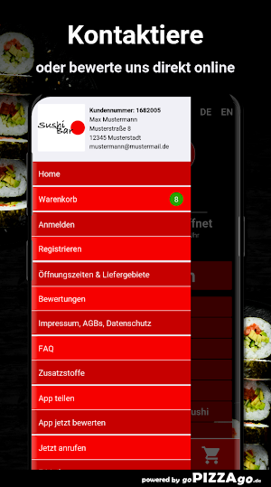 Sushi Bar Münster Screenshot 2