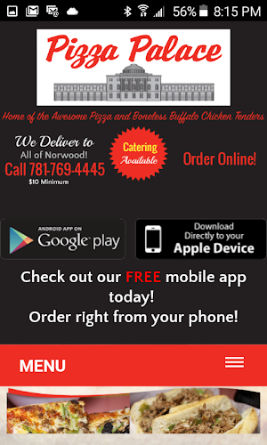 Pizza Palace Norwood Screenshot 2