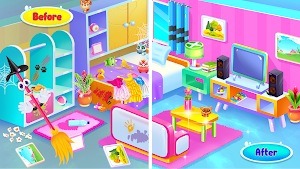 Princess Doll House Cleaning Screenshot 1