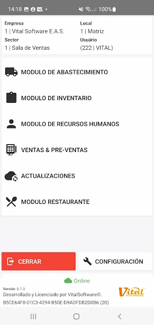 VitalMobile Screenshot 1