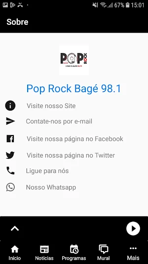 98.1 FM - Poprock Bagé Screenshot 3