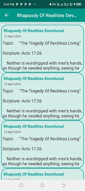 Rhapsody Of Realities Devotion Screenshot 2