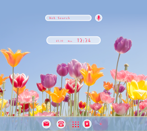 Field of Tulips Theme +HOME Screenshot 0