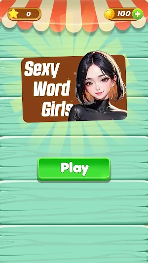 Sexy word girls: line drawing Screenshot 0