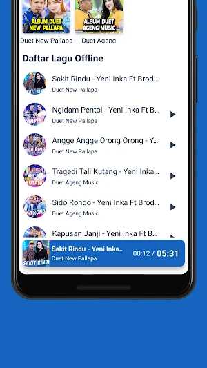 Mp3 Duet New Pallapa Offline Screenshot 3