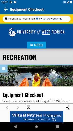 UWF Recreation and Wellness Screenshot 3