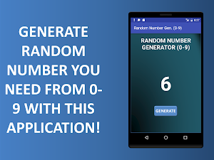 Random Number Generator (0-9) Screenshot 1