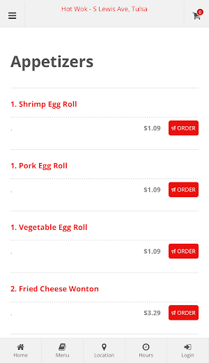 Hot Wok Tulsa Online Ordering Screenshot 1