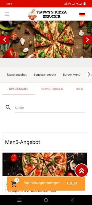 Happy Pizza Service Buchholz Screenshot 1