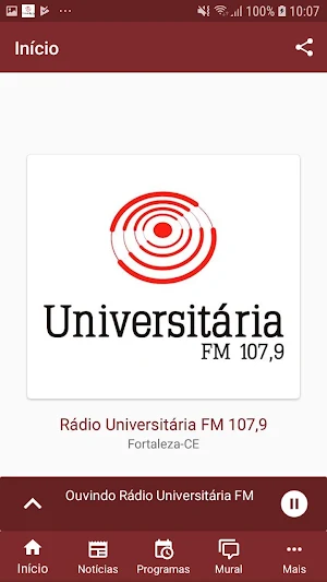 Rádio Universitária FM 107,9 Screenshot 1