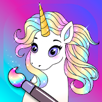 Animated Glitter Coloring Book - My Little Unicorn