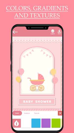 Baby Shower Invitation Maker Screenshot 1