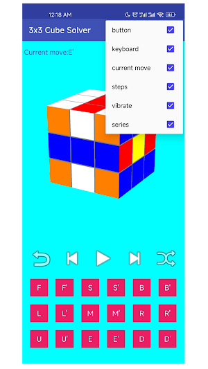 3D rubiks cube Solver 3x Screenshot 3