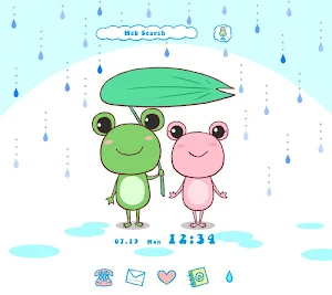 Frog Couple Theme +HOME Screenshot 0