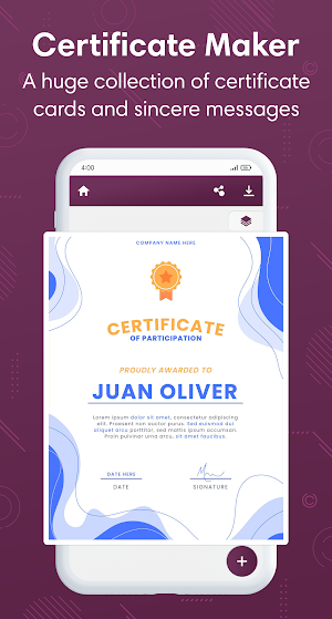 Certificate Maker & Designer Screenshot 2