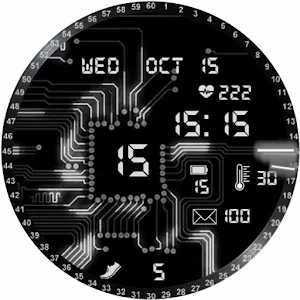 Animated Circuit Watch Face Screenshot 2
